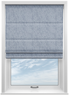 Tussah, Smoke - Roman Blind